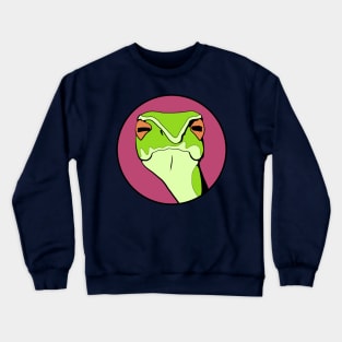 Judgmental Snake - Funny Animal Design Crewneck Sweatshirt